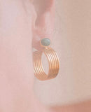 METRIC ARETES AITANA CON PIEDRA GOLD