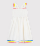 PETIT BATEAU VESTIDO CON BORDADO SL WHITE