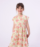 PETIT BATEAU VESTIDO SS BIG FLOWER WHITE MULTI