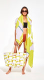 MAPOESIE TOALLA DE PLAYA CHANCE LIME