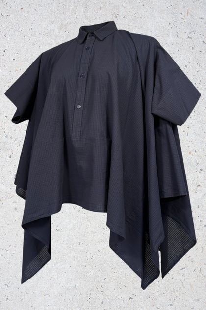 1/8 TAKAMURA BLUSA CUADRO M/C MARINO UT