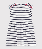 PETIT BATEAU VESTIDO RAYAS WHITE/NAVY
