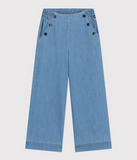 PETIT BATEAU PANTALON CHAMBRAY BLUE
