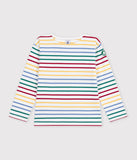 PETIT BATEAU CAMISETA LS RAYAS WHITE/MULTI