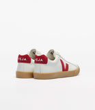 VEJA ESPLAR LOGO LEATH WHI PEPPER NAT WOMAN