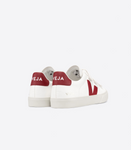 VEJA RECIFE CHROMEFREE LEATHER WHITE MARSALA WOMAN