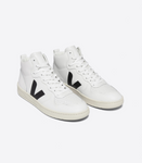 VEJA V-15 LEATHER EXTRA WHITE BLACK WOMAN
