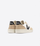 VEJA V-10 CHROMEFREE LEATHER WHITE BLACK SAHARA MAN