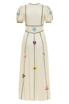 CAROLINA K VESTIDO CRETA GARDENIA