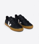 VEJA RECIFE CHROMEFREE LEATHER BLACK WHITE WOMAN