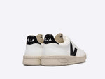 VEJA V10 LEATHER EXTRA WHITE BLACK MAN