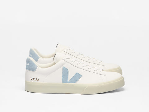 VEJA CAMPO LEATH WHITE STEEL WOMAN