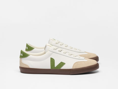 VEJA VOLLEY OT LEATH WHITE KIWI BARK WOMAN