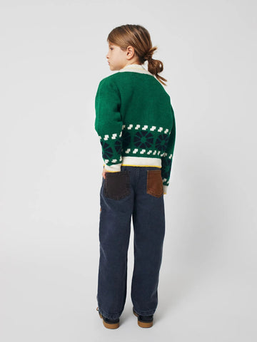 BOBO CHOSES CARDIGAN KALEIDOSCOPE JACQUARD