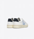 VEJA V-12 LEATHER EXTRA WHITE STEEL NAUTICO MAN
