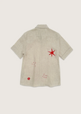 LOVE &amp; ROSES TIE DYE BEIGE SHIRT