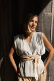 LA TROUPE CHALECO BRISA VELVET SAGE UT