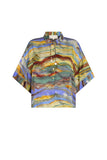 CAROLINA K TOP KIMONO EMERALD MARBLE
