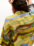 CAROLINA K TOP KIMONO EMERALD MARBLE