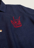 AMOR & ROSAS CAMISA DIABLO BORDADA