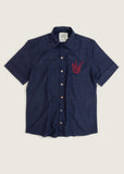 AMOR & ROSAS CAMISA DIABLO BORDADA