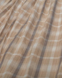1/8 TAKAMURA VESTIDO BACKO CUADROS BEIGE
