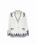 CAROLINA K BLAZER VERA GARDENIA