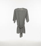 MOCMOC KIMONO MEDIO LIGHT CON CINTURON CRUDO/BLACK UT