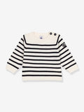 PETIT BATEAU SUETER RAYAS WHITE/NAVY