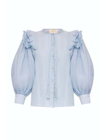 CAROLINA K BLUSA BELLA POWDER BLUE