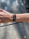 ISHI BRAZALETE SILVER LINE BLACK