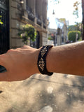 ISHI BRAZALETE SILVER LINE BLACK