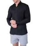 SUNNY PATOCHE CAMISA LINO BLACK