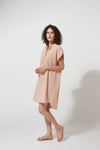 MAPOESIE SYRACUSE VICHY TAN DRESS