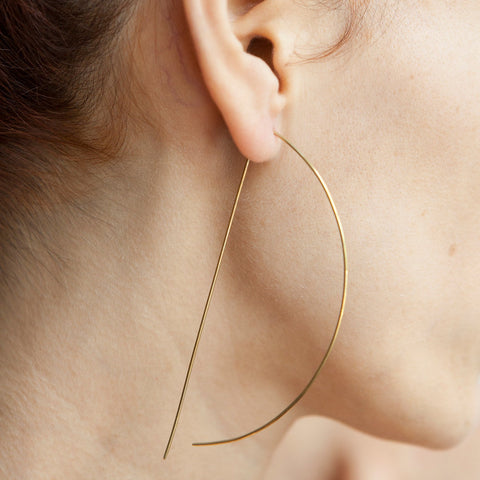 METRIC GOLD THREAD EARRINGS