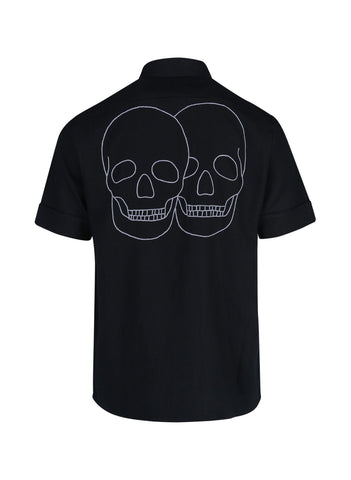LOVE &amp; ROSES SKULL BLACK SHIRT