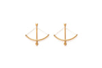 LORENA PESTANA BOW AND ARROW EARRINGS