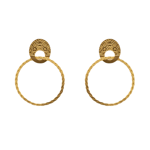 VATTEA MILUE GOLD EARRINGS