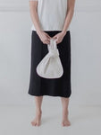 JUANA DE MEXICO KNOT BAG WHITE