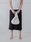 JUANA DE MEXICO KNOT BAG WHITE