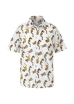 AMOR & ROSAS CAMISA WARRIOR PRINT WHITE