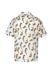 AMOR & ROSAS CAMISA WARRIOR PRINT WHITE