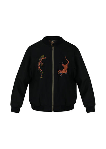 LOVE &amp; ROSES CREATION OF THE WORLD BOMBER JACKET 