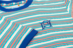 GUIRI PINK/BLUE STRIPED T-SHIRT