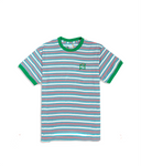 GUIRI PINK/GREEN STRIPED T-SHIRT