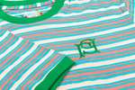 GUIRI PINK/GREEN STRIPED T-SHIRT