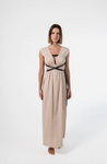 LA TROUPE VESTIDO BRONCE CREAM