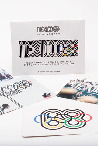 180 OLYMPIC POSTCARDS MEXICO 68