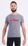180 CAMISETA LA ROMA GRAY ALGODON PIMA