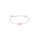 LORENA PESTANA PULSERA DIJE ROSA